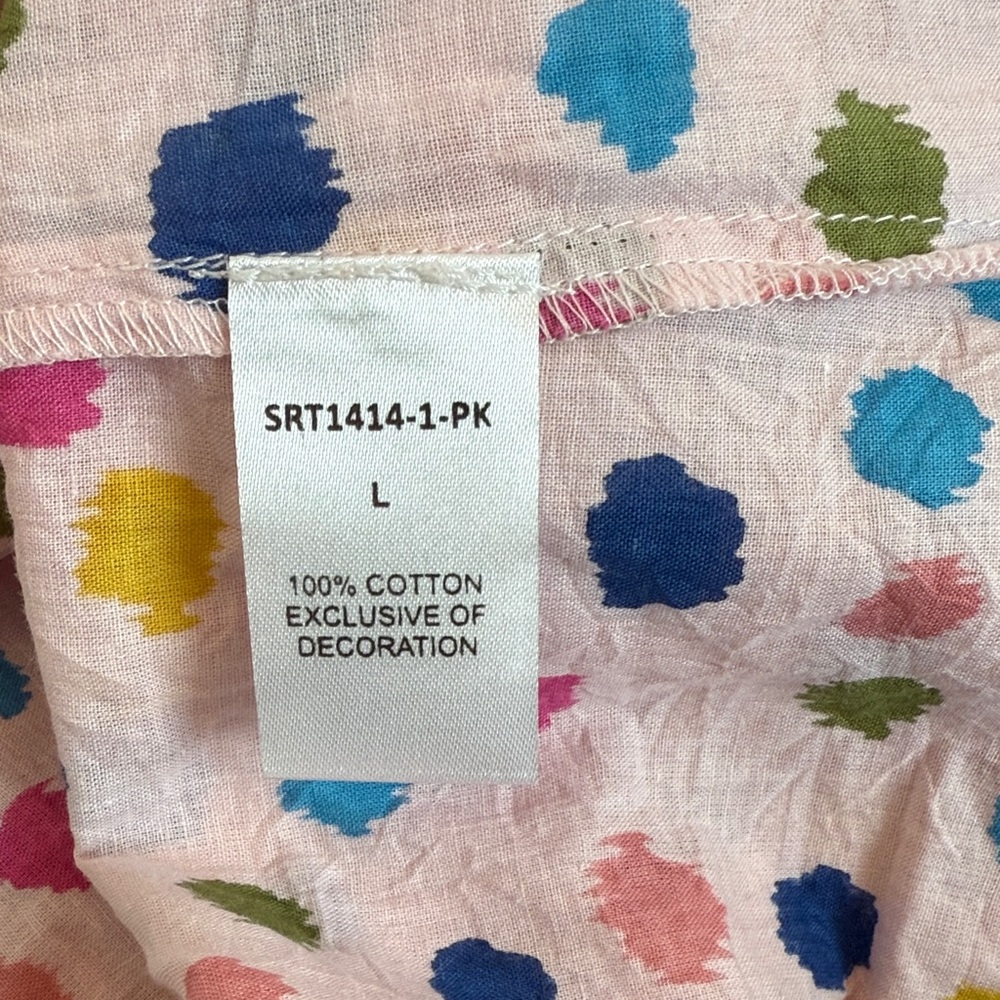 🥰THNL Colorful Polka Dot Ruffle Top
Size L - Picture 5 of 6